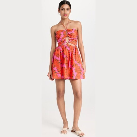 Farm Rio Copacabana Pink Mini Dress SZ M - Picture 1 of 14